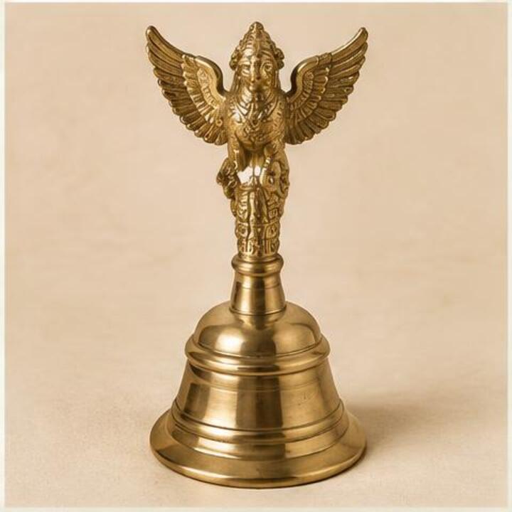 Pure Brass Garuda Temple Bell